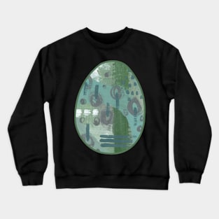 Art Acrylic artwork abstract Easter Egg Crewneck Sweatshirt